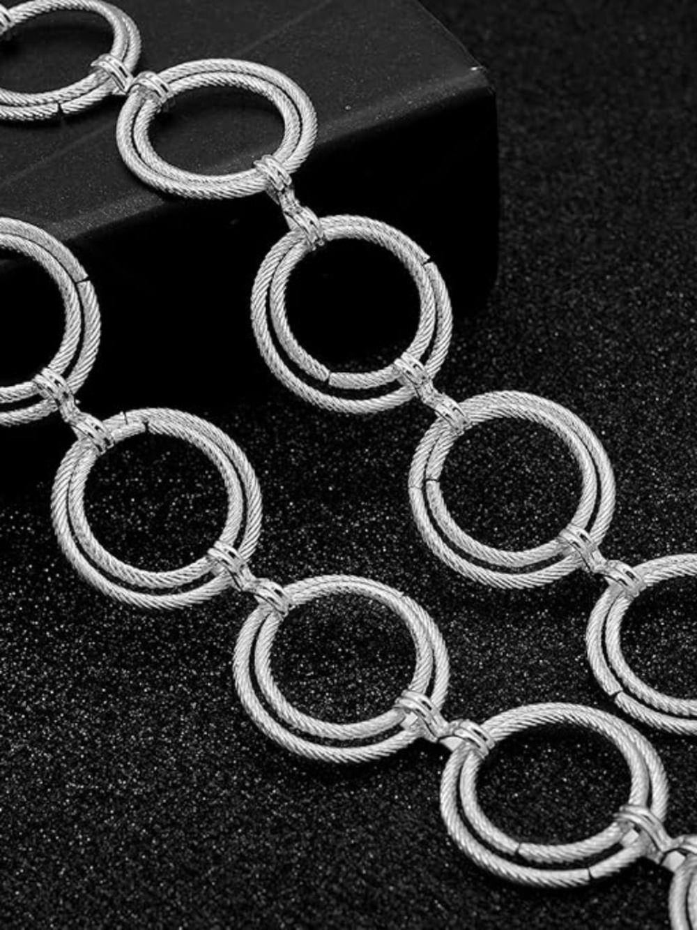 Metal Waist Chain for Women Chunky Belly Link Chain Belt